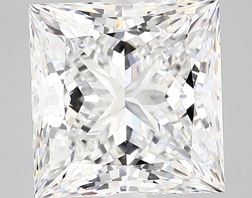 4.14 carat Princess lab-grown diamond