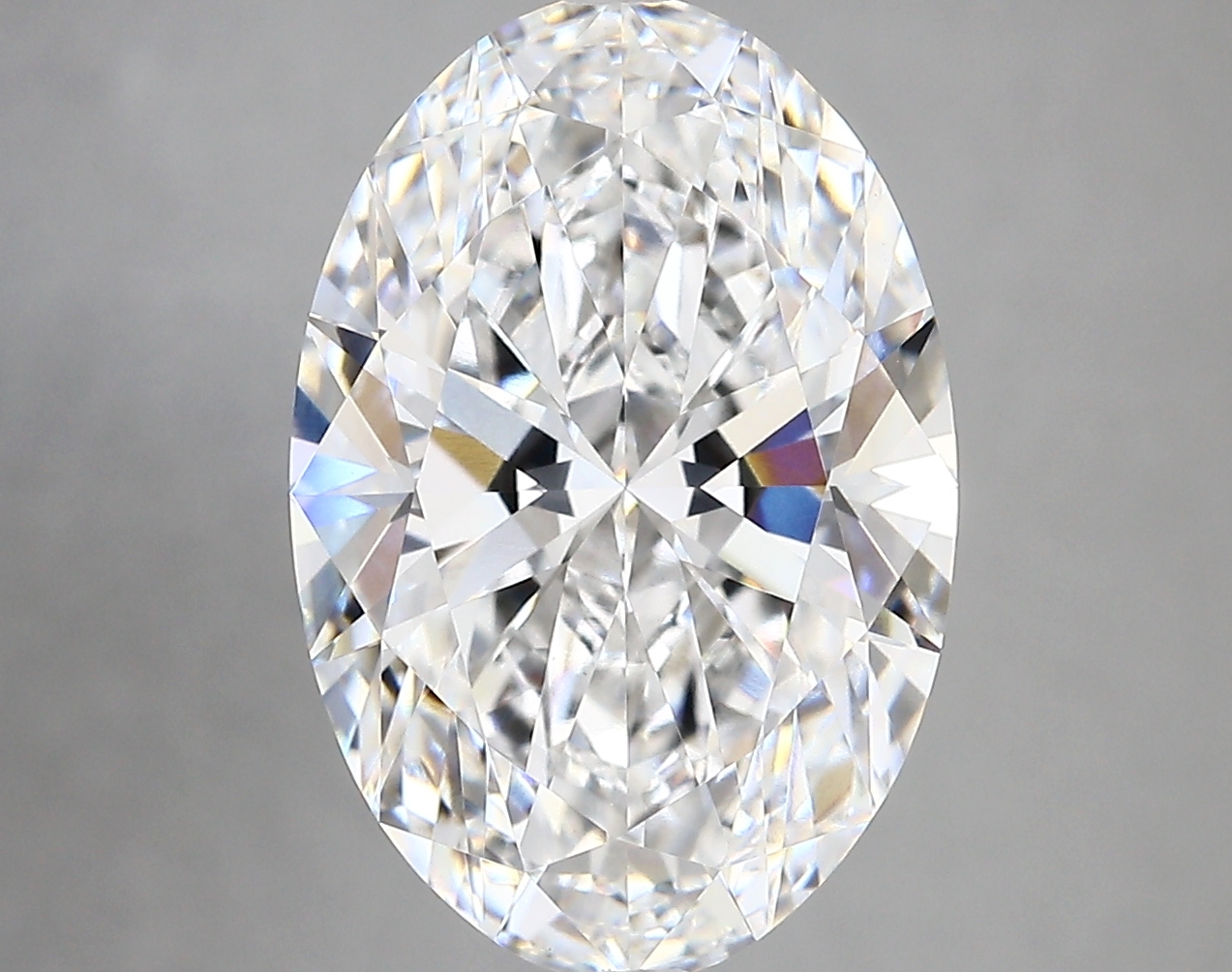 5.56 carat Oval lab-grown diamond