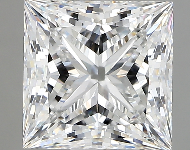 3.85 carat Princess lab-grown diamond