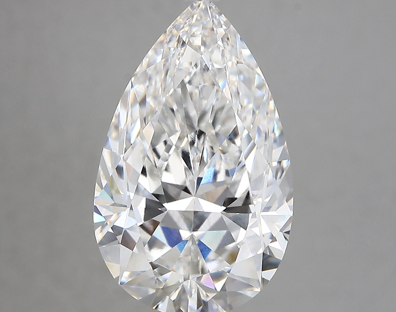 5.54 carat Pear lab-grown diamond