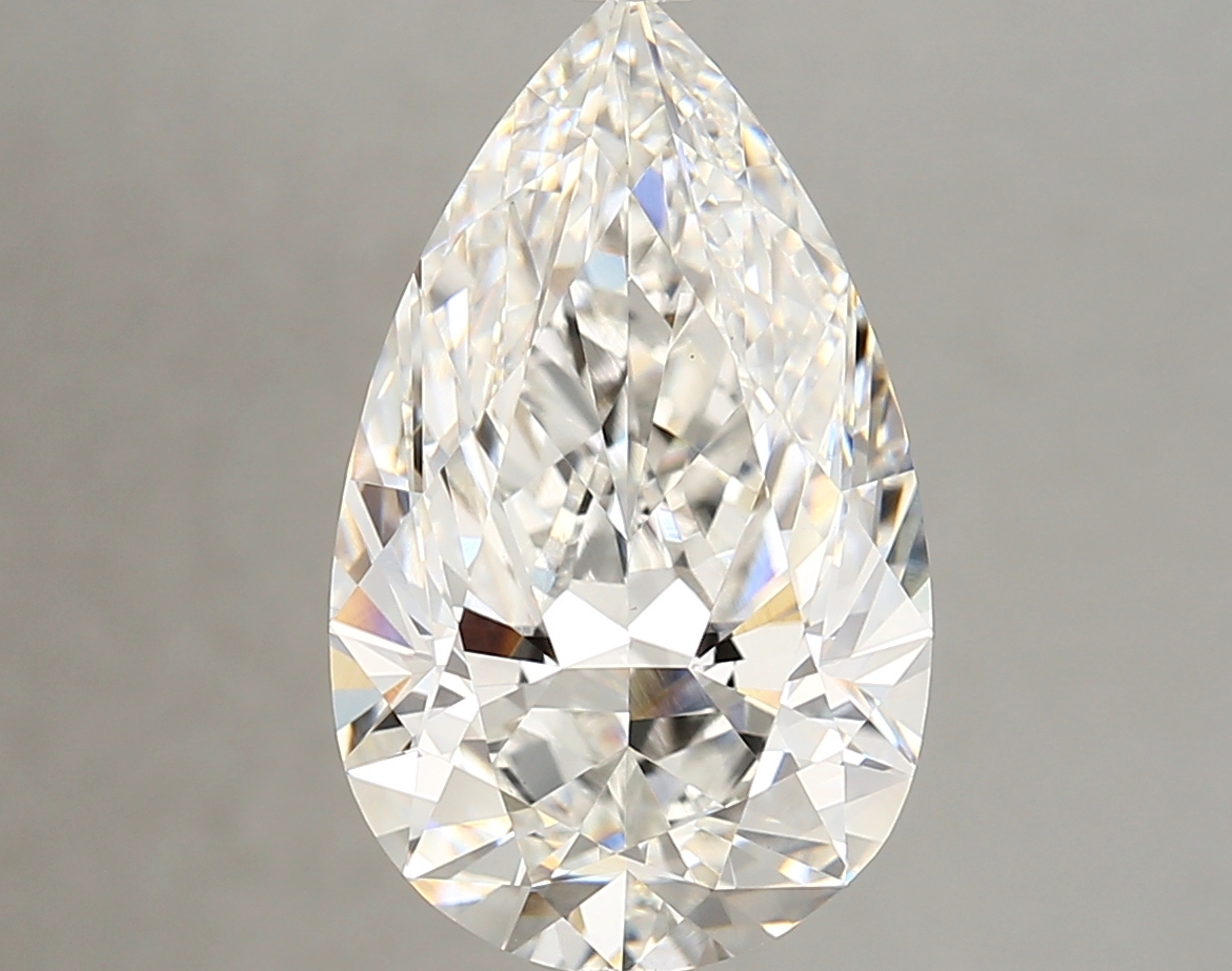 5.38 carat Pear lab-grown diamond