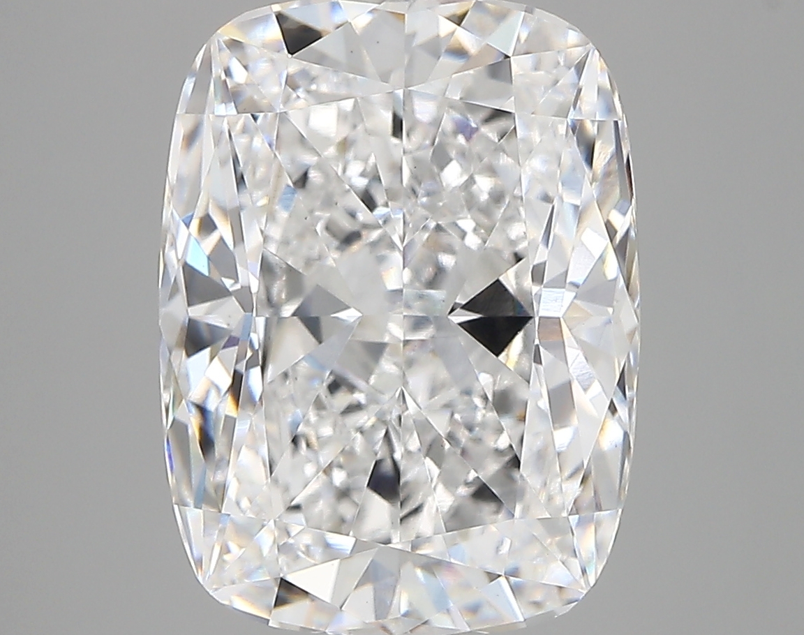 6.40 carat Cushion lab-grown diamond