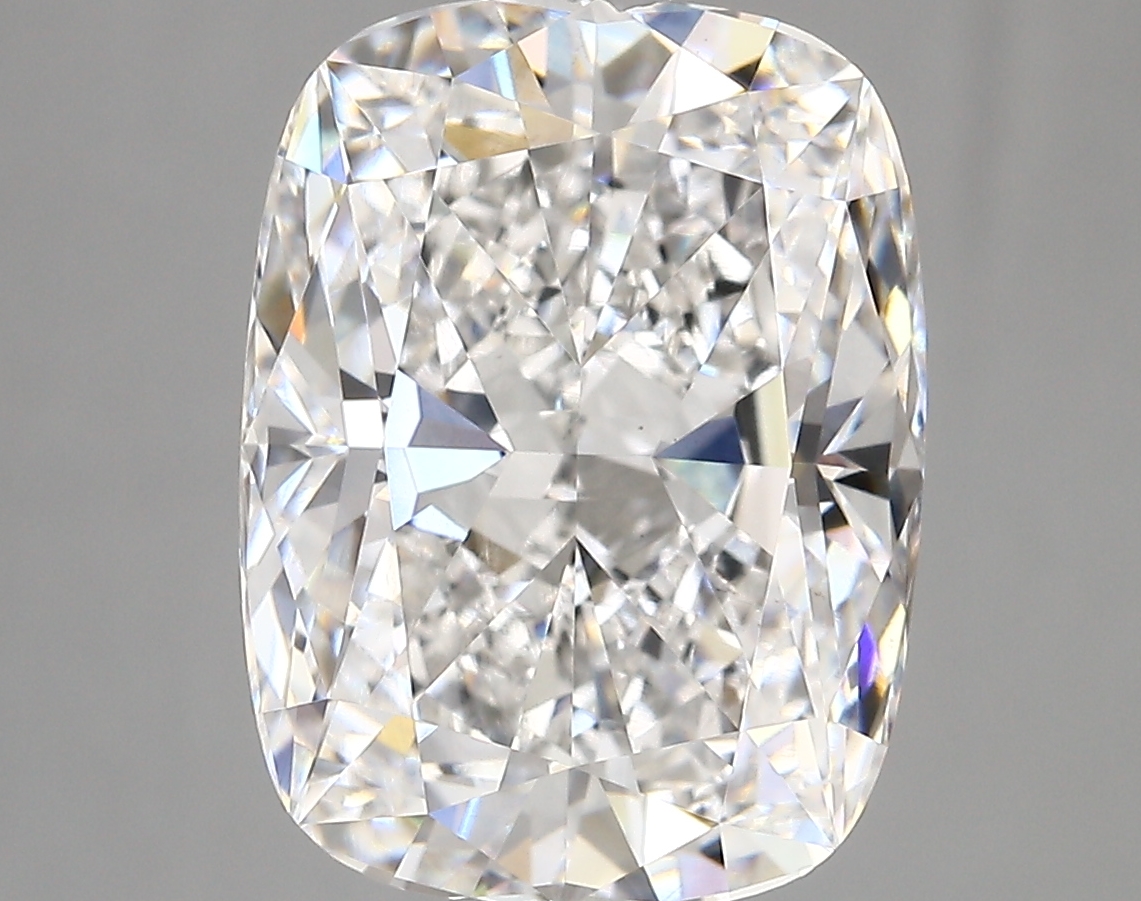 6.44 carat Cushion lab-grown diamond