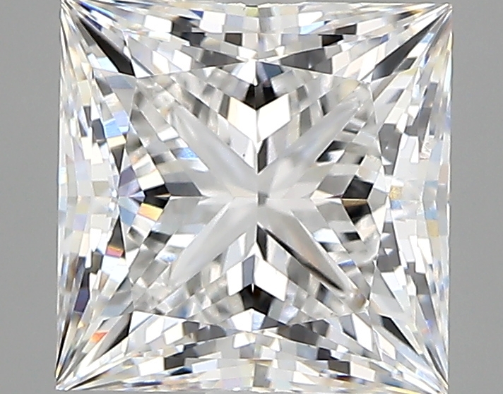 3.09 carat Princess lab-grown diamond