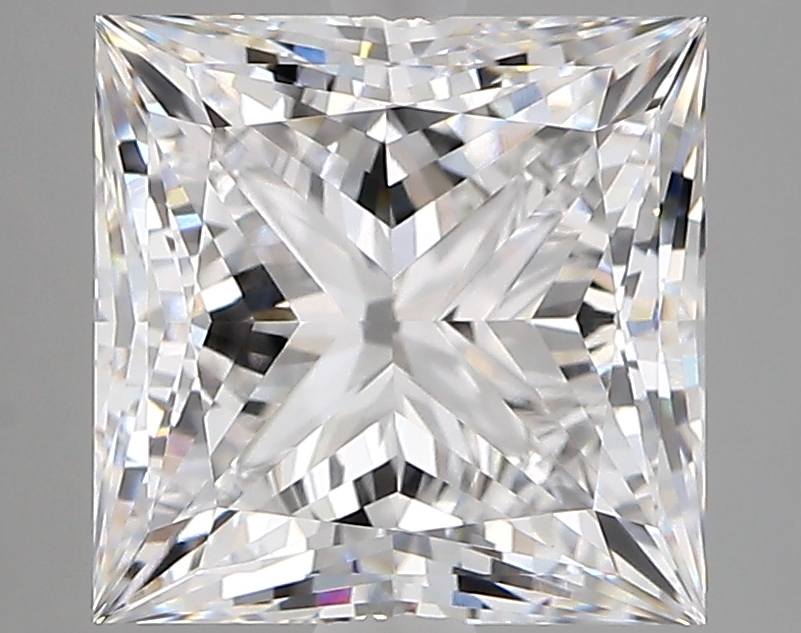 4.00 carat Princess lab-grown diamond